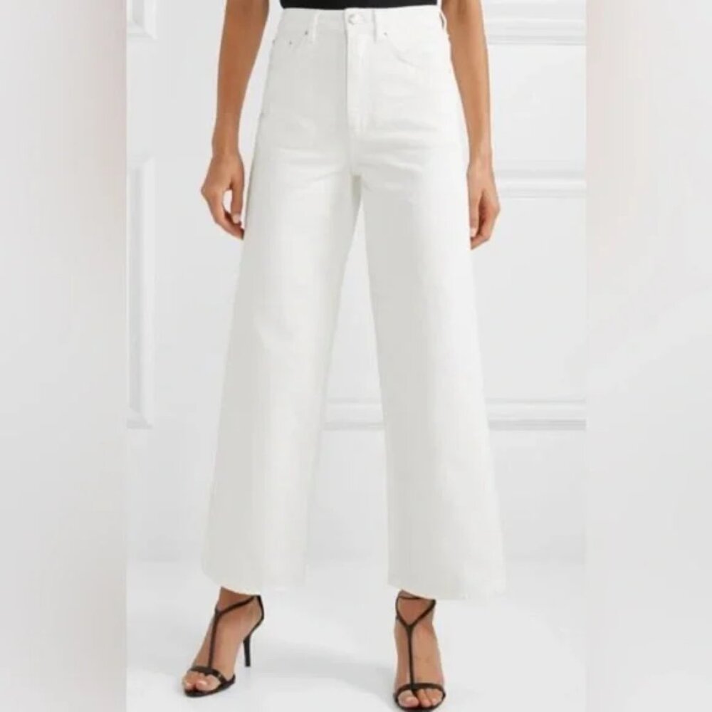 Toteme White Flare Jeans, 26
